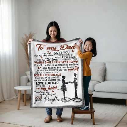 Special For Your Dad Gift Blanket - From Daughter