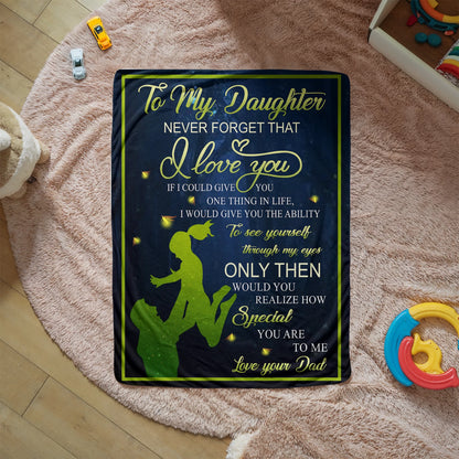 Special For Lovely Daughter Gift Blanket - From Dad