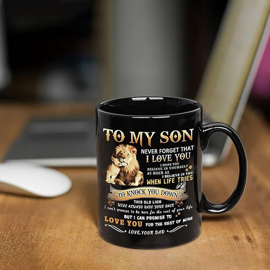 Perfect Birthday or Christmas Gift – To My Son from Dad Mug