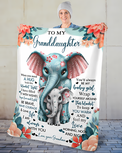Special Gift For Your Granddaughter Blanket - From Grandma