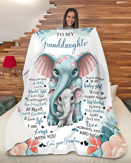 Special Gift For Your Granddaughter Blanket - From Grandma