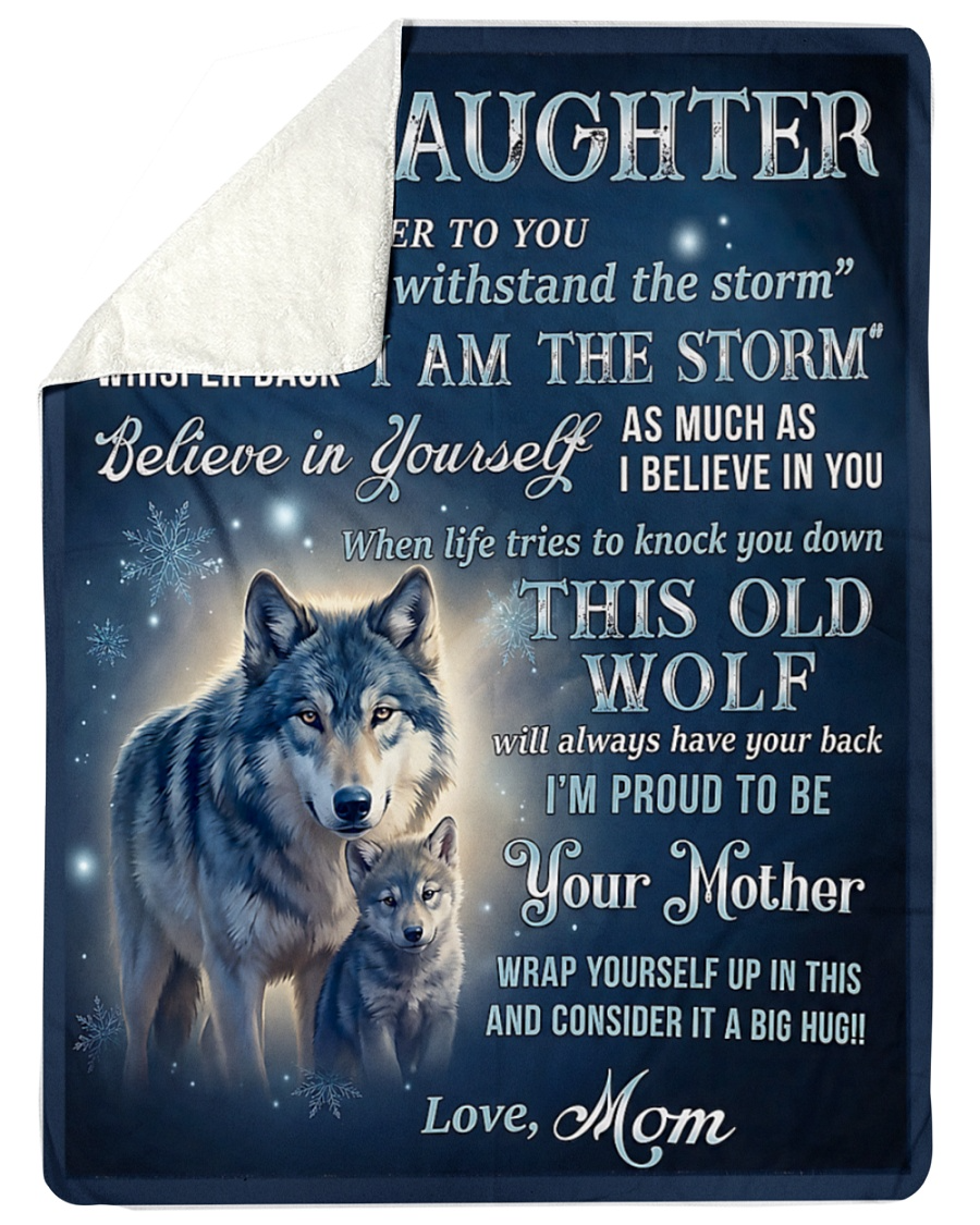 Special For Beautiful Daughter Gift Blanket - From Mom (SKU2606-85)