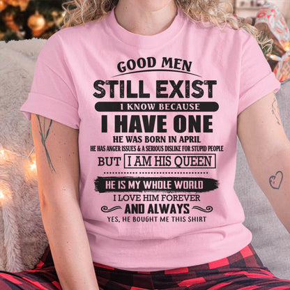 April - Good Men Still Exist - Perfect Gift For Girlfriend, Wife From Husband - TRNN04 (SKU07-166-04)