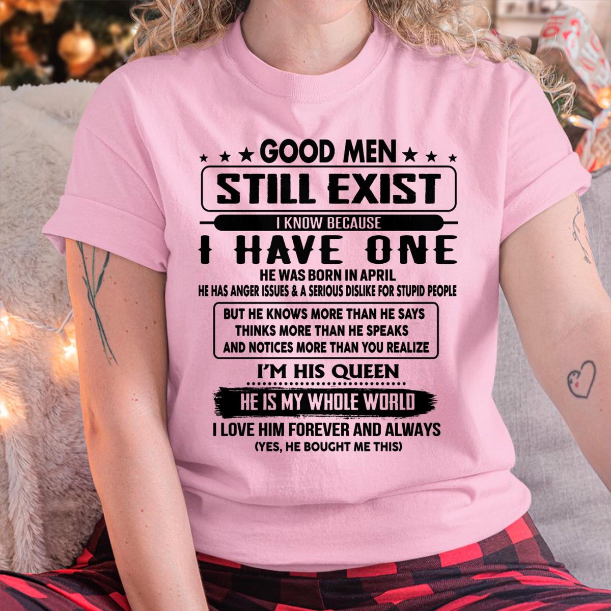 April - Good men Still Exist - gift for your girlfriend, wife from Husband - TRNN04 (SKU-GM-04)