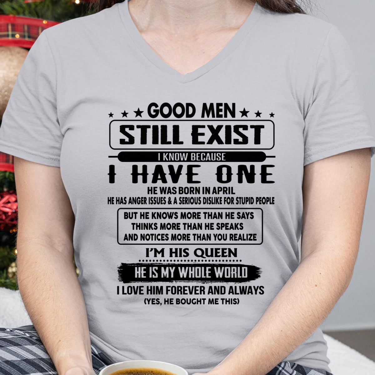 April - Good men Still Exist - gift for your girlfriend, wife from Husband - TRNN04 (SKU-GM-04)