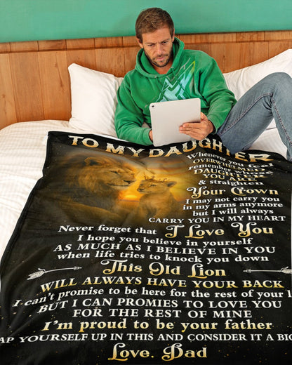 Special Gift For Your Daughter Blanket - From Dad (SKUB07-134)