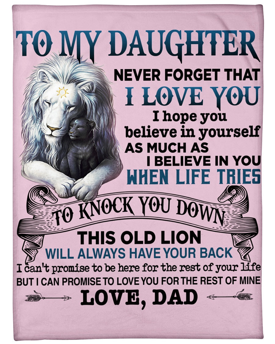 Special Gift For Your Daughter Blanket - From Dad