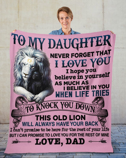 Special Gift For Your Daughter Blanket - From Dad