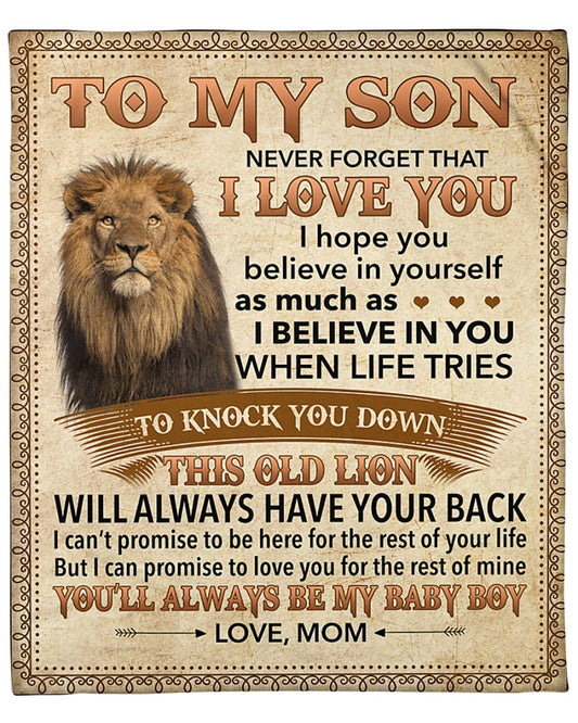 Special Gift For Your Son Blanket - From Mom (SKUB07-141)